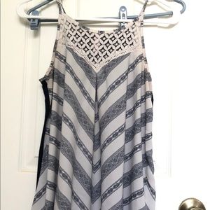 Xhilaration Small Flowy Nautical Tank